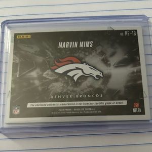 Marvin Mims, 2023 Panini patch rookie card